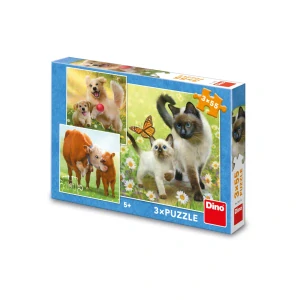 Dino Puzzle Rodinka 3x55 dílků