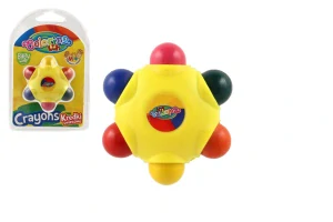 Teddies Voskovky pastelky hvězda 6 barev 6cm na kartě