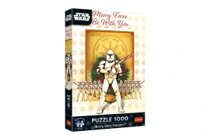 Trefl Puzzle Premium Plus: Star Wars - Veselá klonová jednotka 1000 dílků 48x68,3cm v krabici 27x40x6cm
