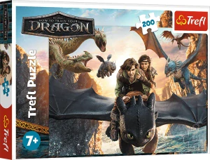 Trefl Puzzle Jak vycvičit draka: Bezzubka a přátelé 200 dílků