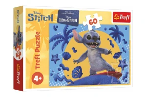 Trefl Puzzle Den se Stitchem 33x22cm 60 dílků v krabici 21x14x4cm