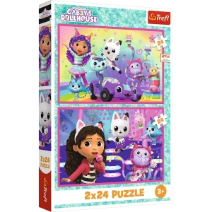 Trefl Puzzle 2x24 Pohrát si s Gabby