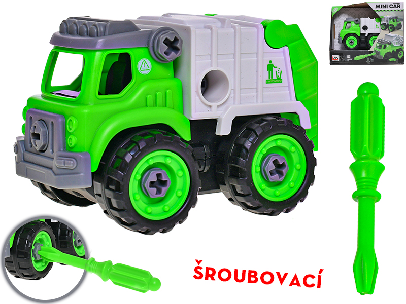 Mikro Trading Auto popeláři šroubovací 12,5cm volný chod v krabičce