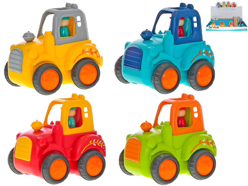 Mikro Trading Traktor 10cm na setrvačník 4barvy 18m+