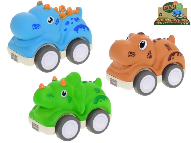 Mikro Trading Dinosaurus 10cm na zpětný chod 3druhy 12m+