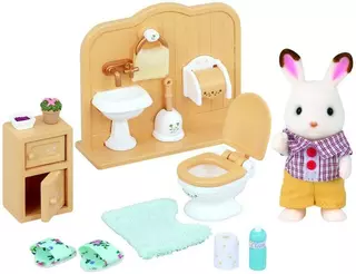 Sylvanian Families Nábytek "chocolate" králíků - bratr a umývárna