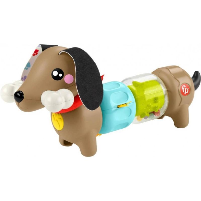 Mattel  Fisher Price Chrastící a klapající jezevčík