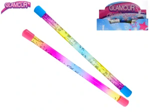 Mikro Trading Glamour hůlka flitrová pro roztleskávačky 31cm s tekutinou 2barvy