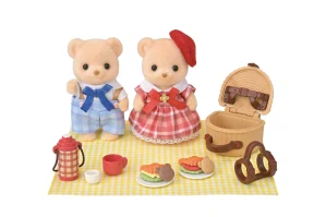 Sylvanian Families Sušenkoví medvídci sestra a bratr na pikniku