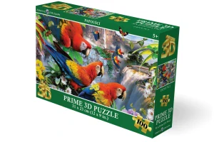 Lamps Puzzle 3D - Papoušci