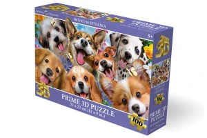 Lamps  Puzzle 3D - Smějící se štěňátka