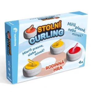 Teddies Curling stolní společenská hra v krabici 34x23x6cm