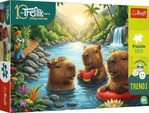 Trefl Puzzle 160 - Inspirováno trendy: Kapybary
