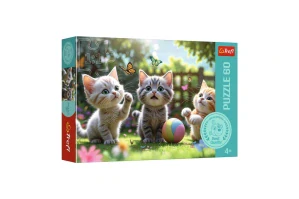Trefl Puzzle Tři koťátka 33x22cm 60 dílků v krabici 21x14x4cm