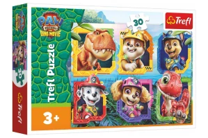 Trefl Puzzle Tlapková patrola/Paw Patrol Dino Movie: Dinosauří ostrov 27x20cm 30dílků v krabičce 21x14x4cm