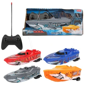 Teddies Člun motorový RC 27mHz na baterie 4 barvy v krabici