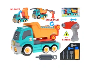 Mikro Trading Auto popelářské 31cm šroubovací s vrtačkou na baterie a doplňky v krabičce