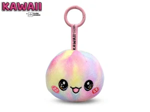 Plush Friends Kawaii Bao knedlíček plyšový/přívěsek na klíče 8cm duhový 10m+