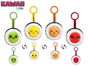 Plush Friends Kawaii Sushi plyšové/přívěsek na klíče 8cm 4druhy 10m+