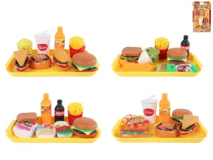 Mikro Trading Fast food set 8-9ks 4druhy na kartě