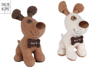 Mikro Trading Take Me Home pes plyšový 30cm sedící 2barvy 0m+