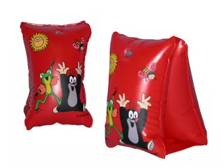 Nafukovací rukávky Krtek - 30 x 15 cm ( zelená, červená )