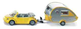 SIKU Blister Osobní automobil s obytným přívěsem