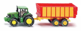 SIKU Blister John Deere 7530 s přívěsem na siláž