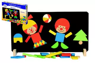 Detoa Magnetické puzzle Klauni v krabici 33x23x3,5cm