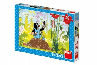 Dino Puzzle Krtek v kalhotkách 26,4x18,1cm 24 dílků v krabici 27x19x3,5cm