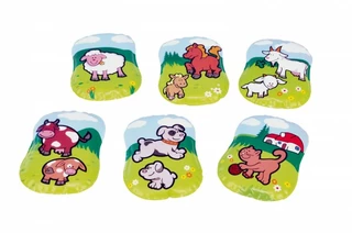 Teddies Polštářek Moje první zvířátka pískací 12 x 9 x 2 cm asst 6 druhů