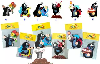 HM Studio Krtek dekorace, 6 motivů assort