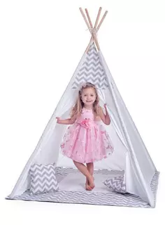 Woody Dětský stan - TEEPEE + 2 ks polštářků