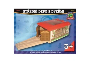 Maxim Příslušenství k vláčkodráze - Střední depo s dveřmi