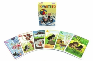 Akim Kvarteto Krtek 1 společenská hra - karty v papírové krabičce 6 x 9 cm