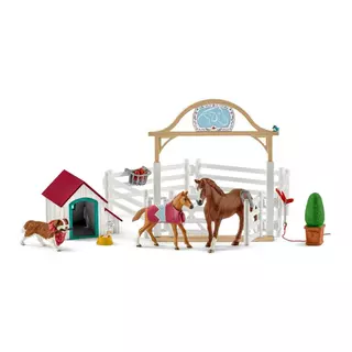 Schleich 42458 Hostující koně, Hannah s fenkou Ruby