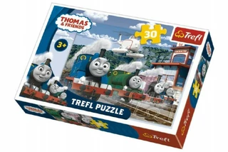 Trefl Puzzle Mašinka Tomáš 27 x 20 cm 30 dílků v krabičce 21 x 14 x 4 cm