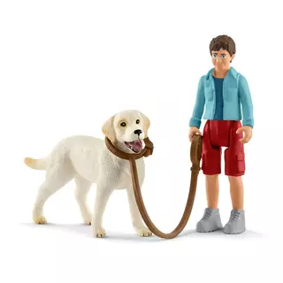 Schleich 42478 Procházka s Labradorským retrívrem