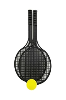 Soft tenis - černý (2rakety, míček)