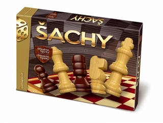 Bonaparte Šachy dřevěné společenská hra v krabici 33x23x3cm