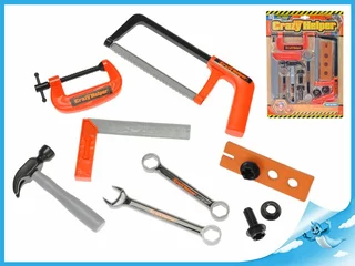 Mikro Trading Sada nářadí 11 ks s pilkou a svěrákem na kartě