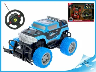R/C auto off-road 1:20 20cm 27MHz s volantem na baterie plná funkce 2 barvy v krabičce