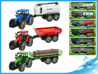 Traktor s vlečkou 1:32 42 cm na setrvačník 3 druhy