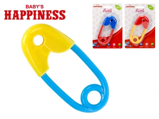 Chrastítko spínací špendlík 12 cm Baby´s Happiness