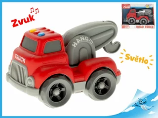 Auto odtahovka 16 cm volný chod na baterie se světlem a zvukem