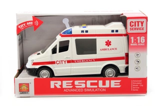 Sanitka na baterie - bílá