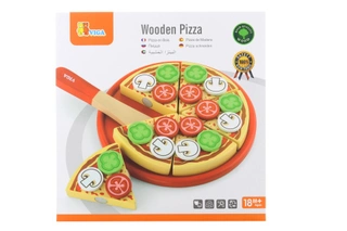 Viga Dřevěná pizza - krájení