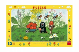 Dino Puzzle deskové Krtek na výletě 15 dílků