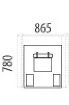 Domestav D204 Textílie 2-k zvýšenému jednolůžku