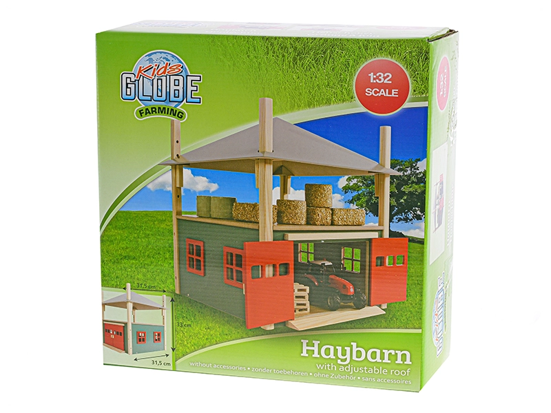 Kids Globe Seník/stodola 31,5x31,5x33cm 1:32 dřevěná